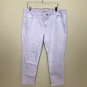 J. Jill Light Purple Authentic Fit Slim Ankle